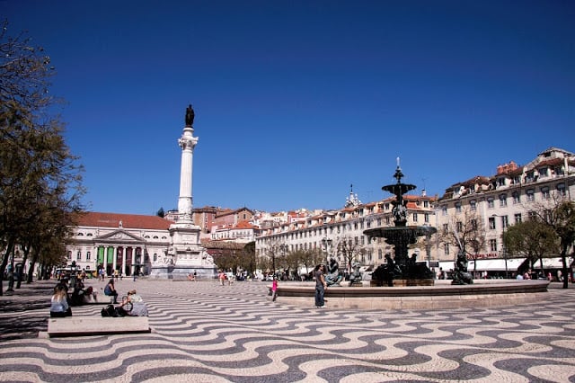 Praça do Rossio y Dom Pedro IV en Lisboa