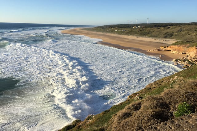 Praia do Norte en Nazaré